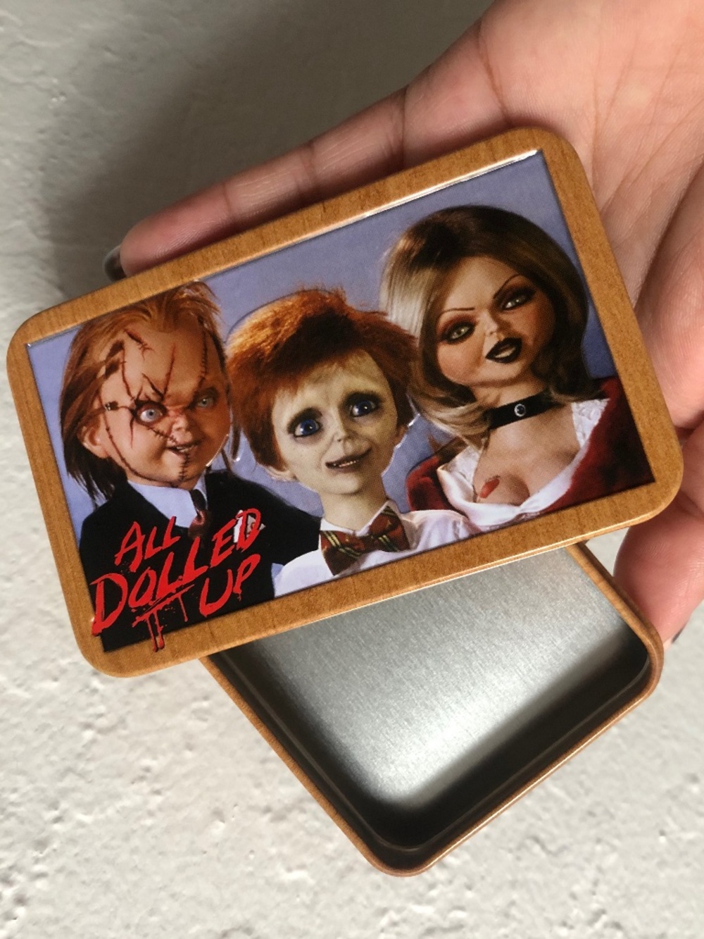 SEED OF CHUCKY 🔪 ALL DOLLED UP 🍬 EMPTY CANDY TIN
